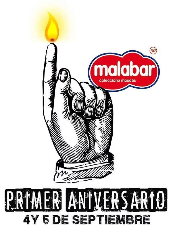 Primer aniversario del bar Malabar