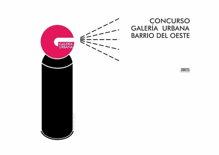 cartel Galería Urbana spray 2017