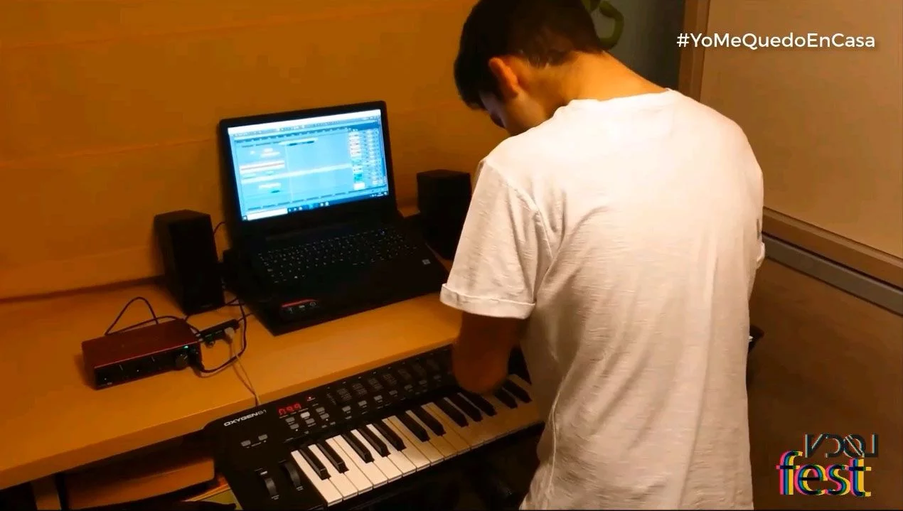 U-Msk actuando en el VDOL Fest durante el confinamiento