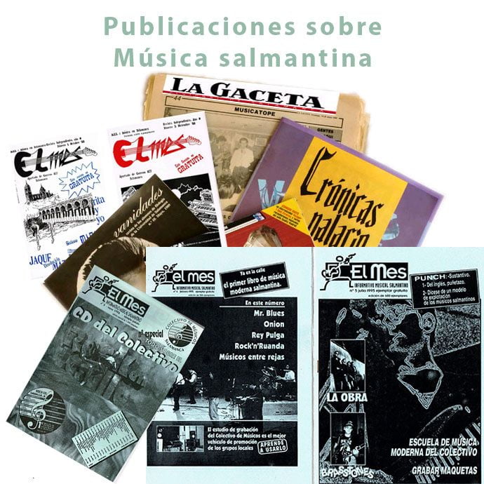 Música salmantina en el fanzine El MES, La Gaceta Regional y las revistas universitarias Vanidades y Crónicas de Palacio