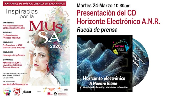 Rueda de prensa de presentación del disco de Música Electrónica salmantina