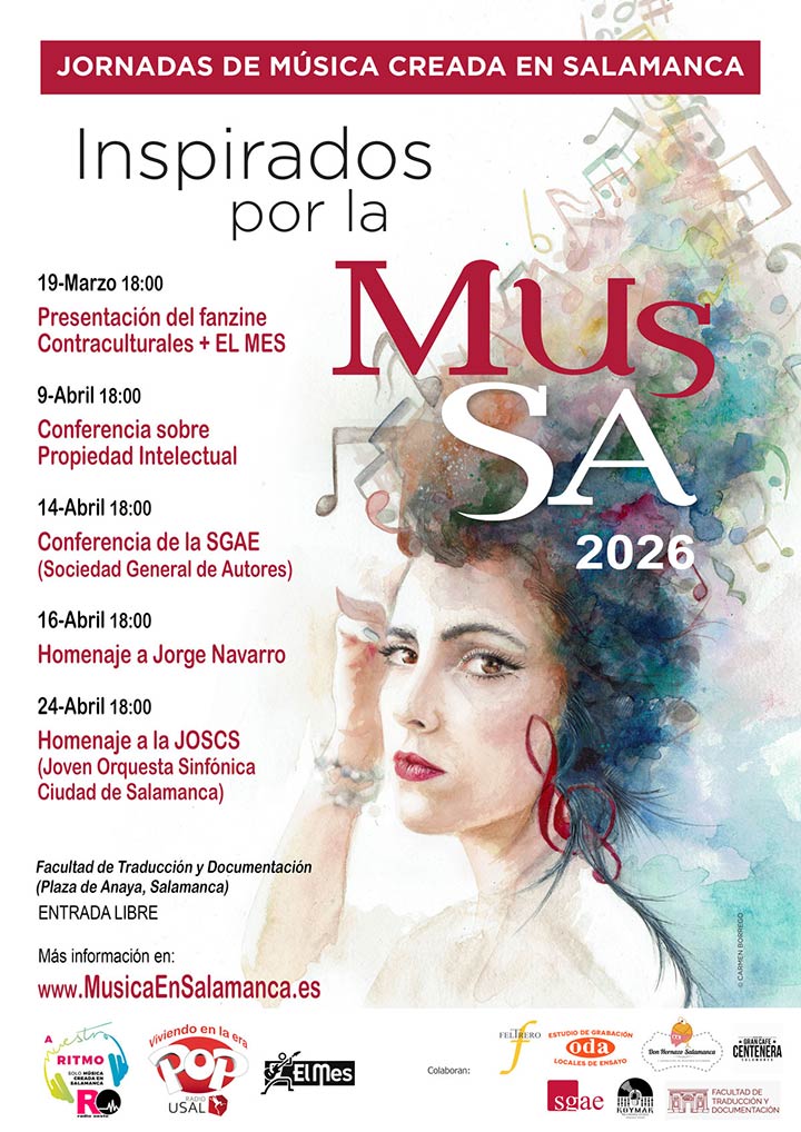 Cartel V Jornadas Inspirados por la MusSa (Salamanca 2026)