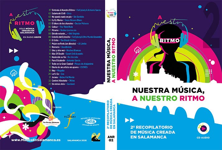CD "Nuestra Música A Nuestro Ritmo", portada y trasera