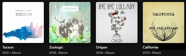 Discos de Bye Bye Lullaby 2012-2021